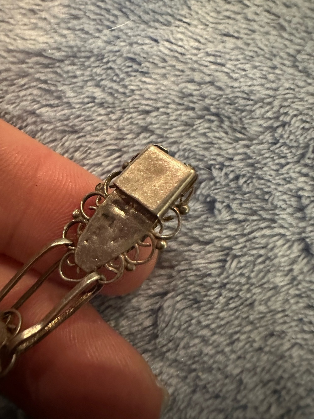 VTG Los Castillo/Antonio Pineda Sterling Silver & Turquoise Bracelet Joy Mexico - Picture 4 of 6
